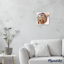 Charger l'image dans la galerie, Broderie Diamant | Broderie Diamant - Eléphant Paysage | animaux Broderie Animaux paysages éléphants | FiguredArt