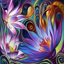 Charger l'image dans la galerie, Broderie Diamant | Broderie Diamant - Fleurs artistiques | Broderie Fleurs fleurs | FiguredArt