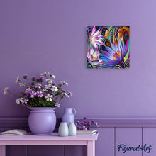 Charger l'image dans la galerie, Broderie Diamant | Broderie Diamant - Fleurs artistiques | Broderie Fleurs fleurs | FiguredArt