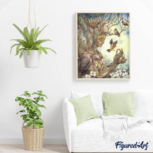 Charger l'image dans la galerie, Broderie Diamant | Broderie Diamant - Femme Arbre | animaux arbres Broderie Animaux | FiguredArt