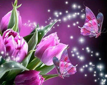 Charger l'image dans la galerie, Broderie Diamant | Broderie Diamant - Papillons étincelants | animaux Broderie Animaux Broderie Fleurs fleurs papillons | FiguredArt