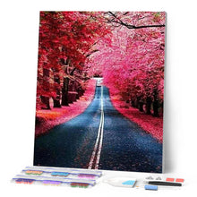 Charger l'image dans la galerie, Broderie Diamant | Broderie Diamant - Route en Automne | Broderie Paysages paysages | FiguredArt