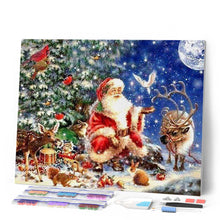 Charger l'image dans la galerie, Broderie Diamant | Broderie Diamant - Père Noël et Animaux | animaux Broderie Religion Noël | FiguredArt
