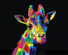 Charger l'image dans la galerie, Broderie Diamant | Broderie Diamant - Girafe Pop Art | animaux Broderie Animaux girafes Pop Art | FiguredArt