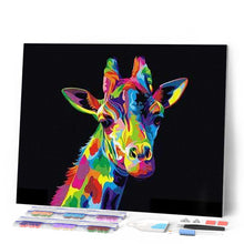 Charger l'image dans la galerie, Broderie Diamant | Broderie Diamant - Girafe Pop Art | animaux Broderie Animaux girafes Pop Art | FiguredArt