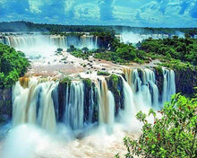 Charger l'image dans la galerie, Broderie Diamant | Broderie Diamant - Chutes au Canada | Broderie Paysages paysages | FiguredArt