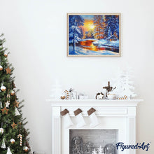 Charger l'image dans la galerie, Broderie Diamant | Broderie Diamant - Lueur sur le Lac | Broderie Paysages paysages | FiguredArt