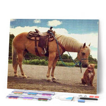 Charger l'image dans la galerie, Broderie Diamant | Broderie Diamant - Cheval | animaux Broderie Animaux chevaux | FiguredArt