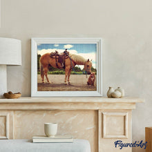 Charger l'image dans la galerie, Broderie Diamant | Broderie Diamant - Cheval | animaux Broderie Animaux chevaux | FiguredArt