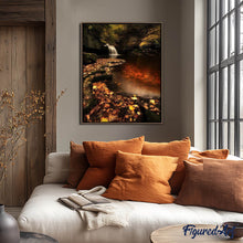 Charger l'image dans la galerie, Broderie Diamant | Broderie Diamant - La Rivière scintillante | Broderie Paysages paysages | FiguredArt