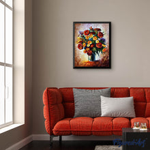 Charger l'image dans la galerie, Broderie Diamant | Broderie Diamant - Bouquet Champêtre | Broderie Fleurs fleurs | FiguredArt