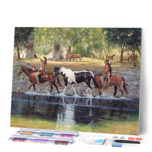Charger l'image dans la galerie, Broderie Diamant | Broderie Diamant - Tribu indienne | animaux Broderie Animaux | FiguredArt