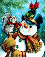 Charger l'image dans la galerie, Broderie Diamant | Broderie Diamant - Bonhommes de Neige et ses amis | animaux Broderie Animaux hiver | FiguredArt