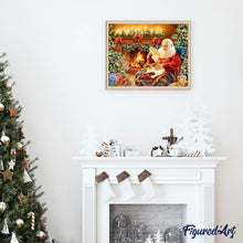 Charger l'image dans la galerie, Broderie Diamant | Broderie Diamant - Lettre au Père Noël | Broderie Religion Noël | FiguredArt