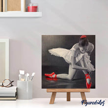 Charger l'image dans la galerie, Broderie Diamant | Broderie Diamant - Ballerine et Chaussons rouges | Broderie Danse danse | FiguredArt