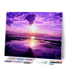 Charger l'image dans la galerie, Broderie Diamant | Broderie Diamant - Ciel rosé | Broderie Paysages paysages | FiguredArt
