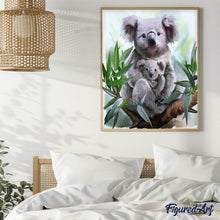 Charger l'image dans la galerie, Broderie Diamant | Broderie Diamant - Koala et son Petit | animaux Broderie Animaux | FiguredArt