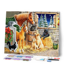 Charger l'image dans la galerie, Broderie Diamant | Broderie Diamant - Dans lEcurie | animaux Broderie Animaux | FiguredArt