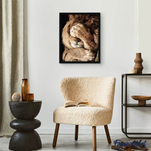Charger l'image dans la galerie, Broderie Diamant | Broderie Diamant - Lion peureux | animaux Broderie Animaux lions | FiguredArt