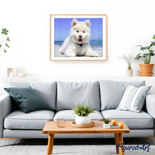 Charger l'image dans la galerie, Broderie Diamant | Broderie Diamant - Chien sur la Plage | animaux Broderie Animaux chiens | FiguredArt