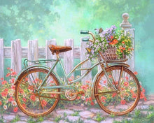 Charger l'image dans la galerie, Broderie Diamant - Diamond Painting Bicyclette Fleurie