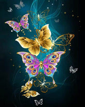 Charger l'image dans la galerie, Broderie Diamant - Diamond Painting Papillons féériques en Couleurs