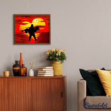 Charger l'image dans la galerie, Broderie Diamant | Broderie Diamant - Amoureux sur la Plage | Broderie Romantique romantique | FiguredArt