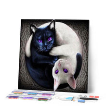 Charger l'image dans la galerie, Broderie Diamant | Broderie Diamant - Chats Yin et Yang | animaux Broderie Animaux chats | FiguredArt