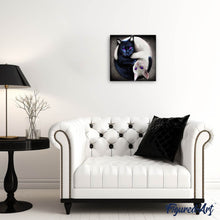 Charger l'image dans la galerie, Broderie Diamant | Broderie Diamant - Chats Yin et Yang | animaux Broderie Animaux chats | FiguredArt