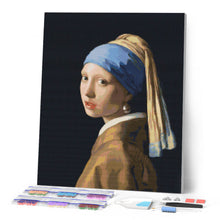 Charger l'image dans la galerie, Broderie Diamant - La Jeune Fille à la perle - Vermeer
