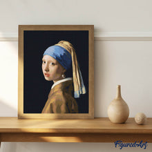 Charger l'image dans la galerie, Broderie Diamant - La Jeune Fille à la perle - Vermeer