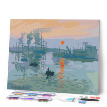 Charger l'image dans la galerie, Broderie Diamant - Impression, soleil levant - Monet
