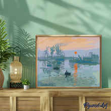 Charger l'image dans la galerie, Broderie Diamant - Impression, soleil levant - Monet
