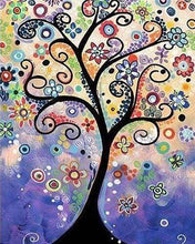 Charger l'image dans la galerie, Broderie Diamant | Broderie Diamant - Arbre Vitrail | arbres Broderie Paysages paysages | FiguredArt