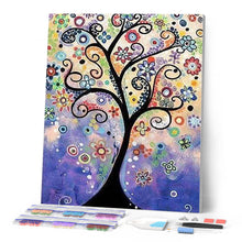 Charger l'image dans la galerie, Broderie Diamant | Broderie Diamant - Arbre Vitrail | arbres Broderie Paysages paysages | FiguredArt