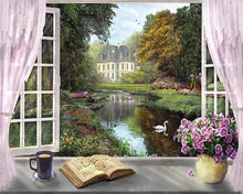 Charger l'image dans la galerie, Broderie Diamant | Broderie Diamant - Vue sur le Chateau | Broderie Paysages chateaux paysages | FiguredArt