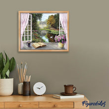 Charger l'image dans la galerie, Broderie Diamant | Broderie Diamant - Vue sur le Chateau | Broderie Paysages chateaux paysages | FiguredArt