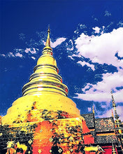 Charger l'image dans la galerie, Broderie Diamant - Diamond Painting Temple de Chiangmai