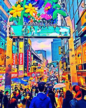 Charger l'image dans la galerie, Broderie Diamant - Diamond Painting Tokyo Harajuku 40x50cm toile tendue sur châssis