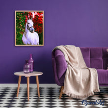 Charger l'image dans la galerie, Broderie Diamant - Diamond Painting Cheval et fond coloré