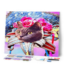 Charger l'image dans la galerie, Broderie Diamant - Diamond Painting Chat Mardigras