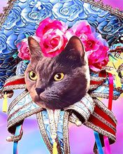Charger l'image dans la galerie, Broderie Diamant - Diamond Painting Chat Mardigras