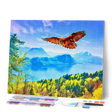 Charger l'image dans la galerie, Broderie Diamant - Diamond Painting Aigle et Paysage de Suisse