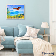 Charger l'image dans la galerie, Broderie Diamant - Diamond Painting Aigle et Paysage de Suisse
