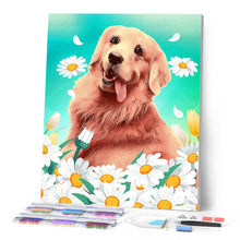 Charger l'image dans la galerie, Broderie Diamant - Diamond Painting Golden Retriever