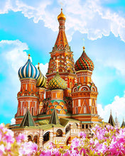 Charger l'image dans la galerie, Broderie Diamant - Diamond Painting Cathédrale St Basil 40x50cm toile tendue sur châssis