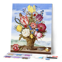 Charger l'image dans la galerie, Broderie Diamant - Diamond Painting Bouquet de Fleurs - Ambrosius Bosschaert 40x50cm toile tendue sur châssis