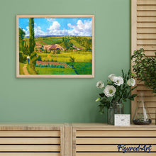 Charger l'image dans la galerie, Broderie Diamant - Diamond Painting Paysage aux Pâtis - Camille Pissarro