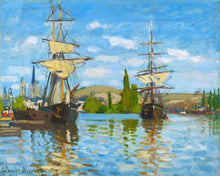 Charger l'image dans la galerie, Broderie Diamant - Diamond Painting Bateaux Navigant sur la Seine à Rouen - Monet