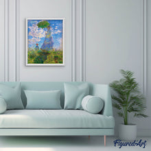 Charger l'image dans la galerie, Broderie Diamant - La Promenade - Monet 40x50cm toile tendue sur châssis